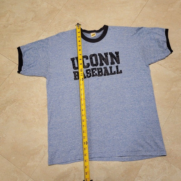 VTG 70s UConn Huskies Men XL Russell Athletic USA University Connecticut T Shirt - Picture 8 of 16